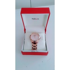 Rose gold watch